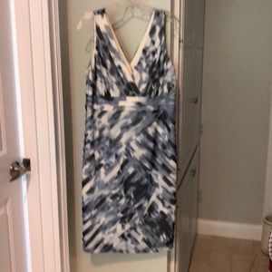 Blue multi dress